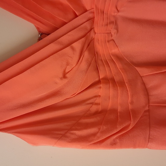 🥳HPx2🥳 NWT, Boden 100% Silk Guava Coral Dress - Picture 5 of 15